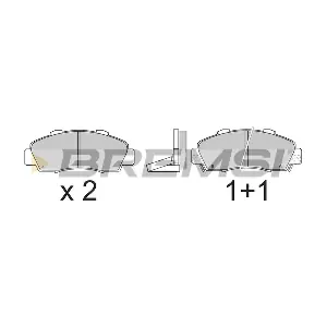 BREMSI BP2543