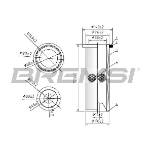 BREMSI FA2190