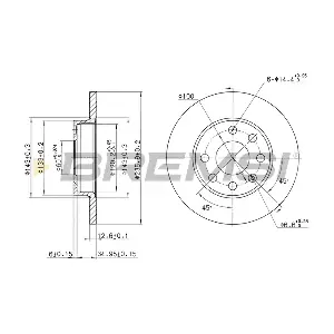 BREMSI CD6116S
