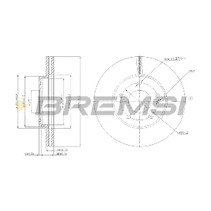 BREMSI CD7393V