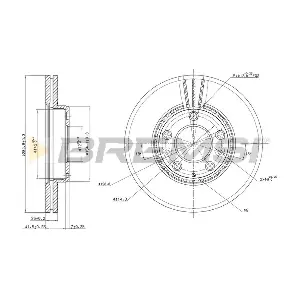 BREMSI CD7210V