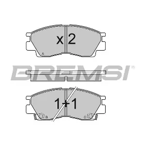 BREMSI BP2453