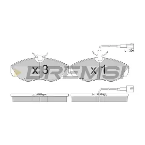 BREMSI BP2888