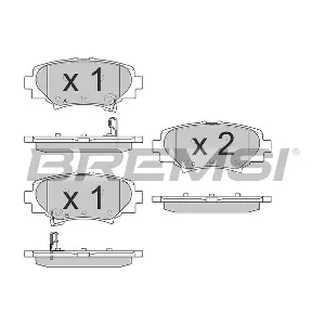 BREMSI BP3557