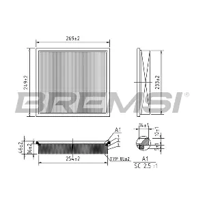 BREMSI FA1028
