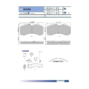 FOMAR Friction FO 007281