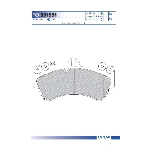 FO 891581 FOMAR Friction