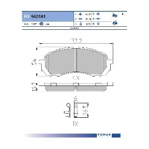 FO960181 FOMAR Friction
