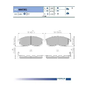 FO 660381 FOMAR Friction