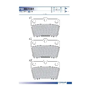 FO 697081 FOMAR Friction