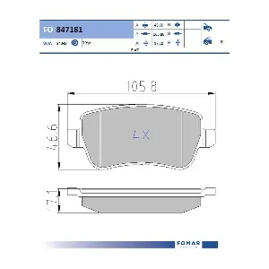 FO 847181 FOMAR Friction