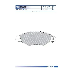 FO680981 FOMAR Friction