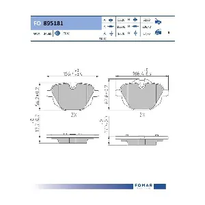 FO 895181 FOMAR Friction