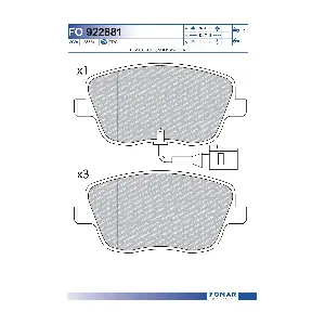 FO 922881 FOMAR Friction