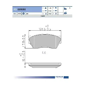 FOMAR Friction FO 669281