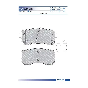 FO 924081 FOMAR Friction