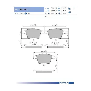 FO871081 FOMAR Friction