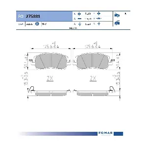 FO 275881 FOMAR Friction