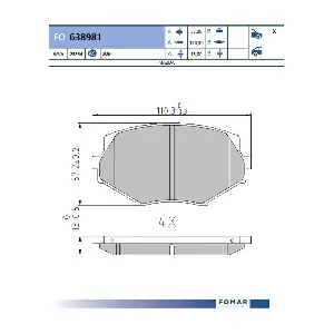 FO638981 FOMAR Friction