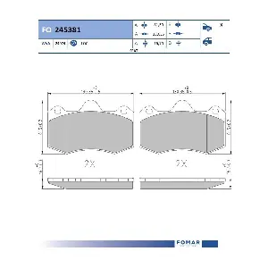 FO245381 FOMAR Friction