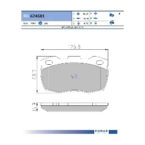 FOMAR Friction FO 624681
