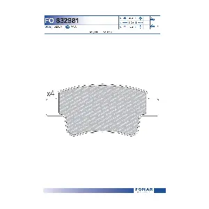 FO 832981 FOMAR Friction
