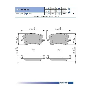 FO283881 FOMAR Friction