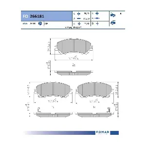 FOMAR Friction FO 266181