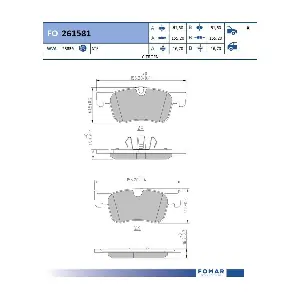 FO261581 FOMAR Friction