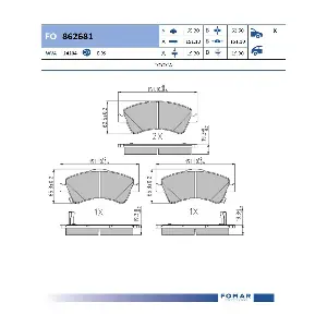 FOMAR Friction FO 862681