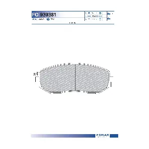 FO 939381 FOMAR Friction