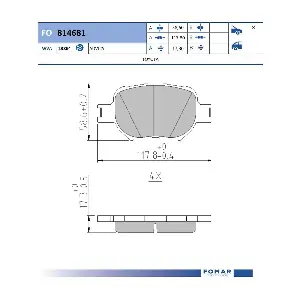 FOMAR Friction FO814681