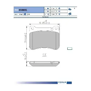 FO 858681 FOMAR Friction
