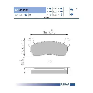 FO 434581 FOMAR Friction