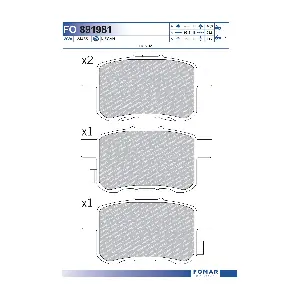 FO 891981 FOMAR Friction
