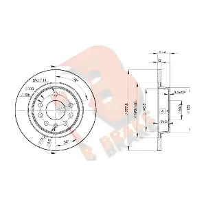 R BRAKE 78RBD29115