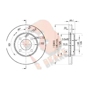 R BRAKE 78RBD23975