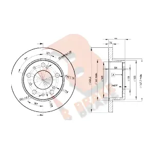 R BRAKE 78RBD24693