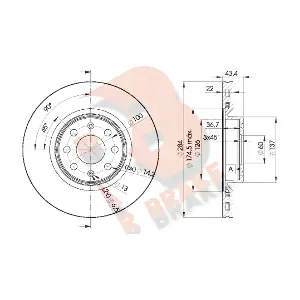 R BRAKE 78RBD20922