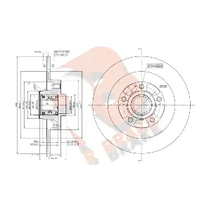 R BRAKE 78RBD10042