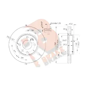 R BRAKE 78RBD25172