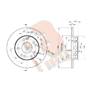 R BRAKE 78RBD26460