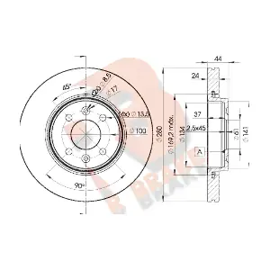 R BRAKE 78RBD27829