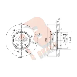 R BRAKE 78RBD26765