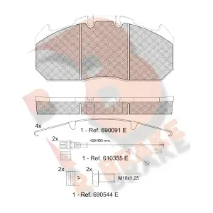 R BRAKE RB1405-122