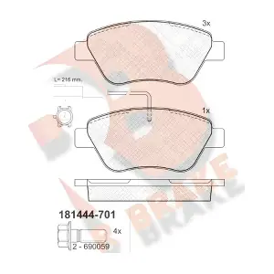 R BRAKE RB1444-701