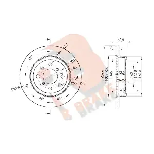 R BRAKE 78RBD20715