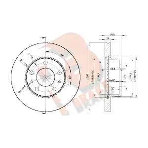 R BRAKE 78RBD24681