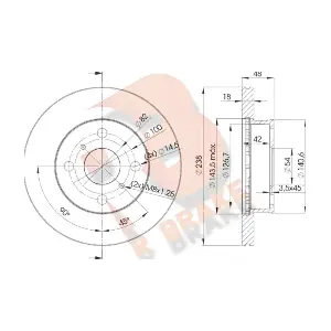 R BRAKE 78RBD22250