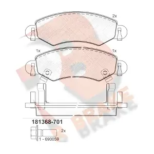 R BRAKE RB1368-701